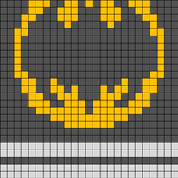 Batman scarf ends