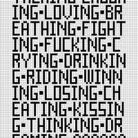 L word colorwork