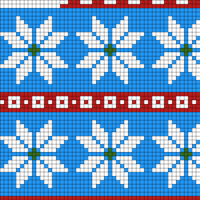 Blue and Red stocking