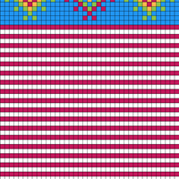red white stripey