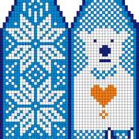 Polar bear gloves eloise