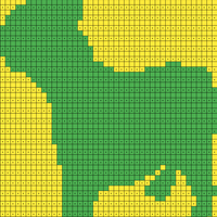 Addie  2nd row bottom right Green on Yellow