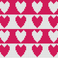Pink and white hearts
