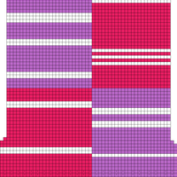 FRONT - Pink & Purple -  Basic Boxy Vest (XS)