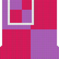 BACK - Pink & Purple - Basic Boxy Vest (XS)