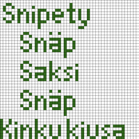 snipety snäp saksi snäp