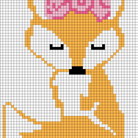 Fox with Roses