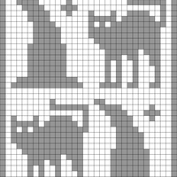 Copy of Halloween Cat-Hat Potholder