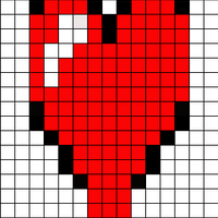 Pixel art heart stock vector_ Illustration of card, passion - 84148898.jpeg