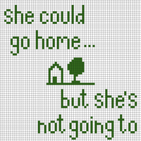 she could go home