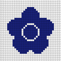Intarsia flower for begginers