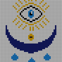 Luna/Sol Tapeçaria Tunisian Crochet