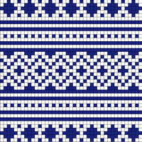 blue, white mittens