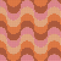 Copy of disco wave vintage retro swirl large scale orange by Pippa Shaw.jpg