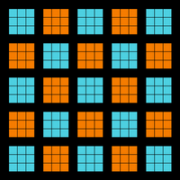Checkered