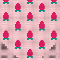 strawberry back sweater piece