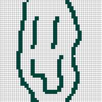 Intarsia Sweater Panel - smile