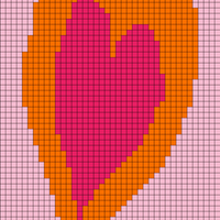 Heart Scarf Chart A