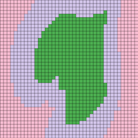 Hearts Scarf Chart B