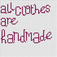 all clothes are handmade