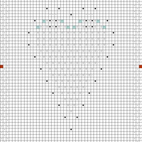 Bobble and lace square