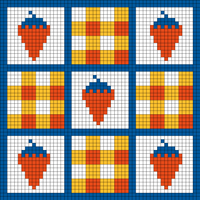 Copy of Checkered/Strawberry Bag