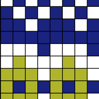 Fair Isle Mitts Chart B