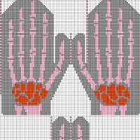 Skeleton Mittons