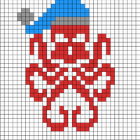 Hydra with Santa hat