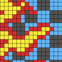 flaming checkers