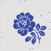 Copy of Blue rose square