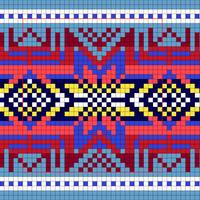 red blue