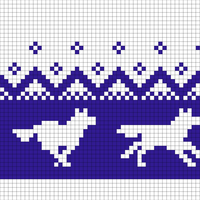 Running Wolves (50 stitches)