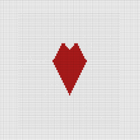 Valentine heart baby blanket