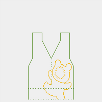 sweater vest outline