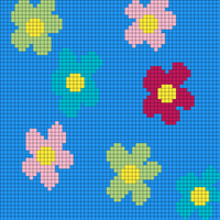 Blue Flower Sweater Front