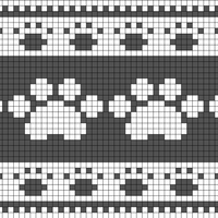 Dog Paw Fair Isle