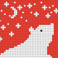 Small Polar Bear with Stars