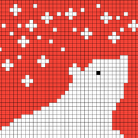 Copy of Small Polar Bear with Stars