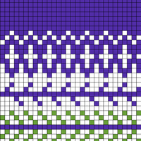 Grape green fair isle