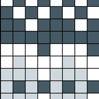 Grayscale Fair Isle Mitts Chart B