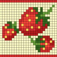 Three strawberry