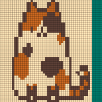Copy of Pixel Cat (calico) Sticker by kishizu.jfif