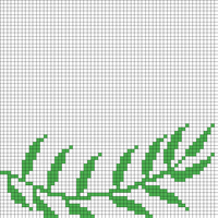 baby blanket - leaves