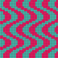 wavy