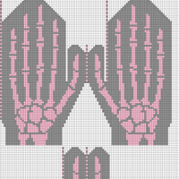 Skeleton Mittons