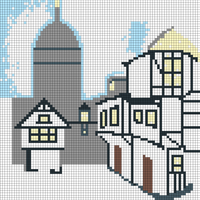 Cozy winter city