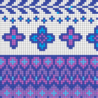 Winter knit color work