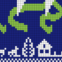 Wide 2 colour with decreases