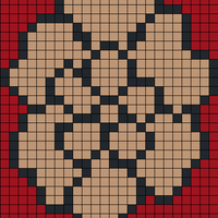 Outline flower - 24x31